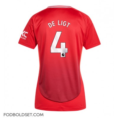 Manchester United Matthijs de Ligt #4 Hjemmebanetrøje Dame 2024-25 Kortærmet Manchester United Matthijs de Ligt #4 Hjemmebanetrøje Dame 2024-25 Kortærmet
